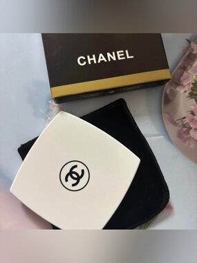 Chanel Compact Mirror White